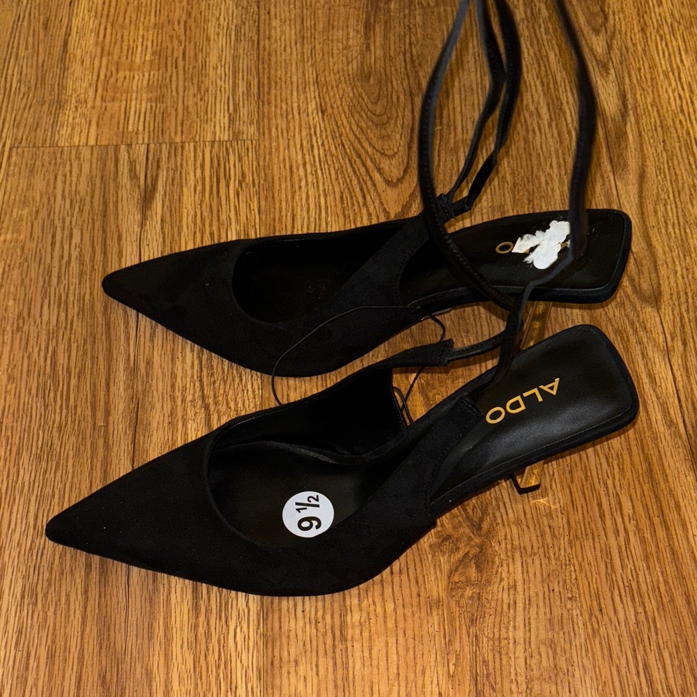ALDO Brooklynne Black Pointed Toe Heels
